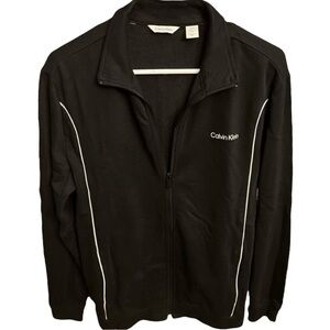 Calvin Klein Zip Up Jacket SM Calvin Klein ZipUp Jacket w/ Front Pockets BLACK